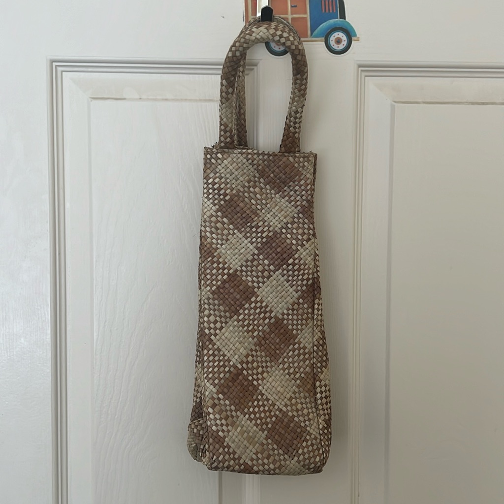 Patterned Tan Bag